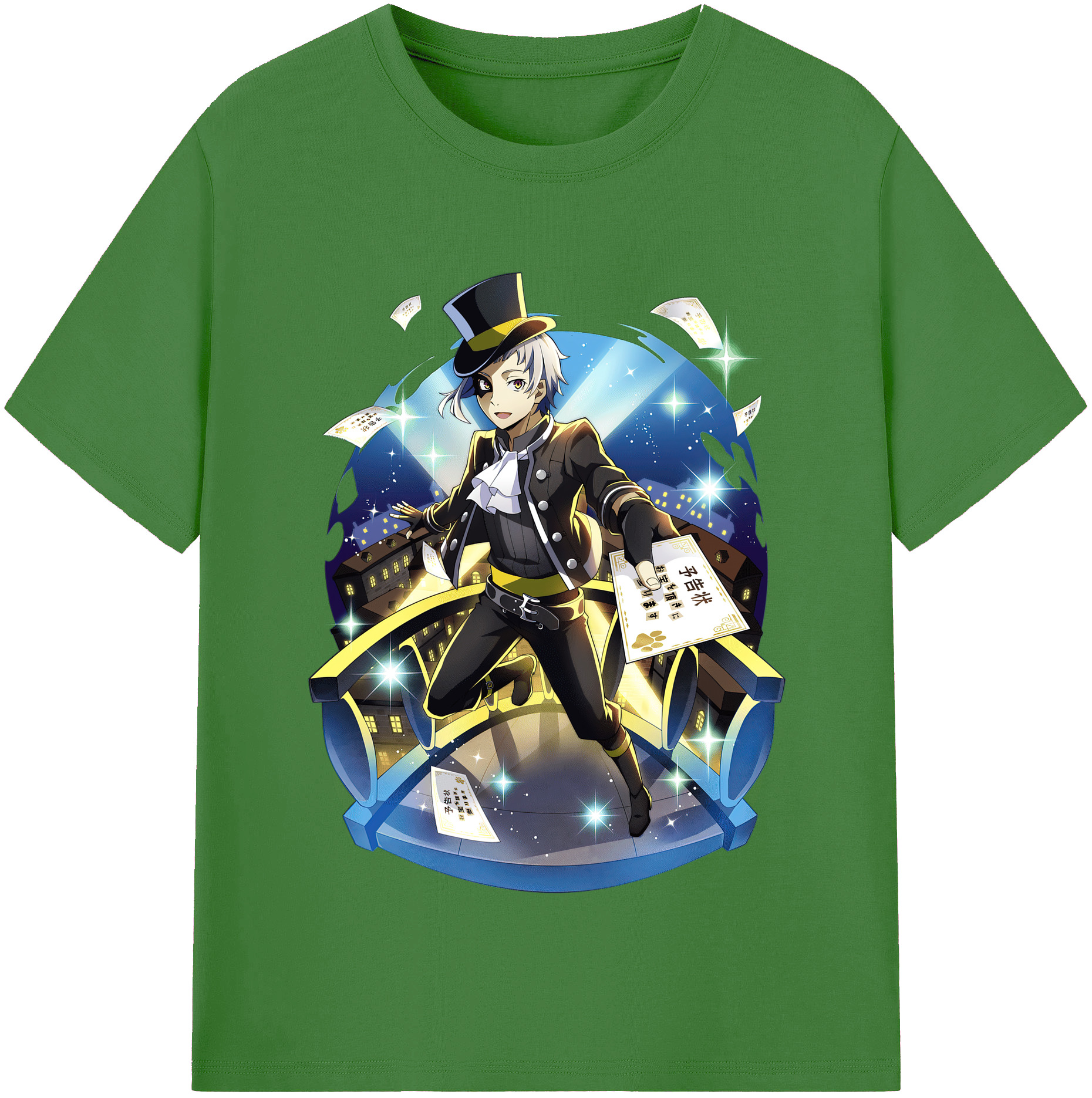 （画像用） 文豪ストレイドッグス Bungo Stray Dogs レディースカジュアルプリントTシャツ（綿100％）